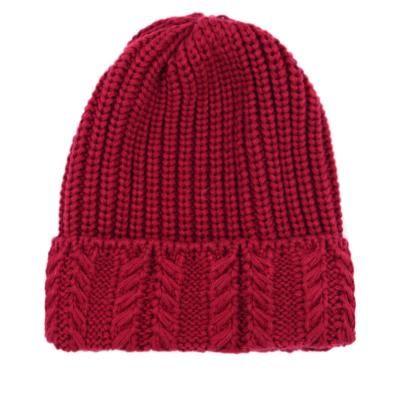 China COMMON Winter Chunky Cable Rib Knit Beanie Warm Slouchy Hat For Women Men For Fall Winter Vacation for sale