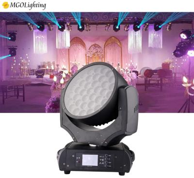 China Theme park 37pcs 15w led moving head rgbw wash light with dmx wash lights for sale