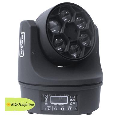 China 6pcs 15w mini led moving light with mini moving head dmx rgbw moving head light spot for sale