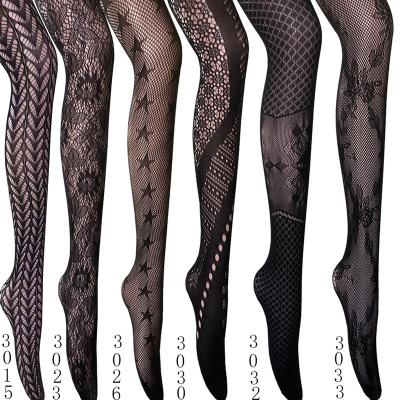 China China Designer Sexy Mesh Tights Women Seamless Pantyhose Antibacterial Wholesale Custom Knit Net Stockings for sale