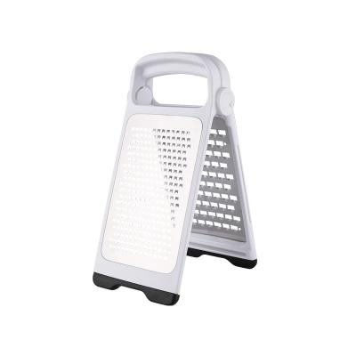 China Sustainable Manufacturing High Quality Butter Cheese Grater Grabs Double Grater Etched Stainless Steel for sale