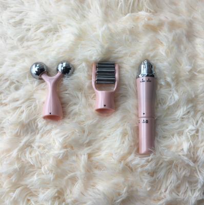 China Face Lift New 3 In 1 Line Face Roller V Face Massager for sale