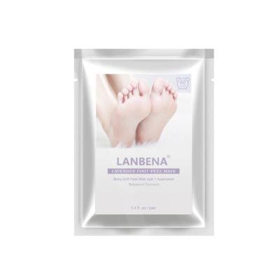 China Lanbena Soft Foot Care Dead Skin Feet Remove Baby Lavender Soft Foot Skin Mask for sale