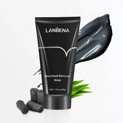 China New LANBENA Charcoal Fiber Natural Blackhead Remover Shrink Pore Whitening Acne Improver Whitening Skin Mask 50g for sale