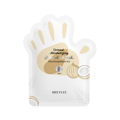 China 20 Minutes Hand SPA BREYLEE Coconut Moisturizing Hand Mask Hand SPA Treatment Nourishing and Repairing Dry to Soften to Brighten Hand Mask for sale