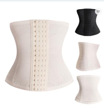 China Viable Steel Bone Slimming Corset Hook Strong Body Shaper Breathable Latex Women Waist Trainer for sale