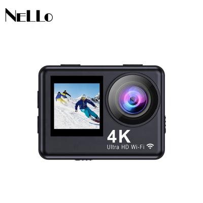 China Dual Function Screen Action Camera 4K Recording Eis 6-Aixs Stabilizing 10m Waterproof Underwater Sports Dv Camera for sale