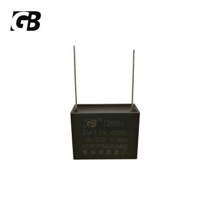 China AC motor fan capacitor 7uf 450vac 40/70/21 50/60hz cbb61 for sale