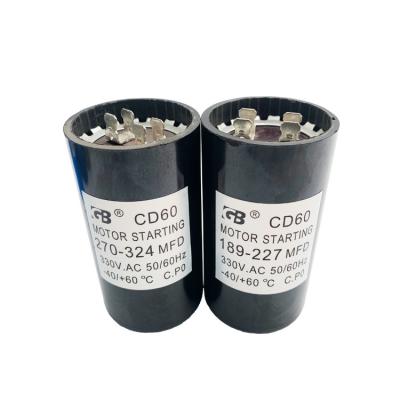 China Hot Selling AC Motor CD60 Start Capacitor With Certificate for sale