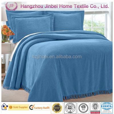 China Plain Brylanehome Cotton Chenille Bedspread for sale