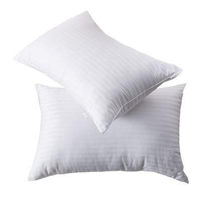 China Anti-Bacteria Sink Pillows Down Firm Soft Medium Firm Stripe Hotel Queen Alternative White Standard King Pillowcase for sale