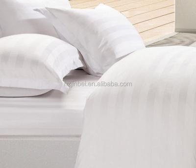 China 100% Egyptian Cotton Non-Toxic Soft White Stripe Pillow Cases for sale