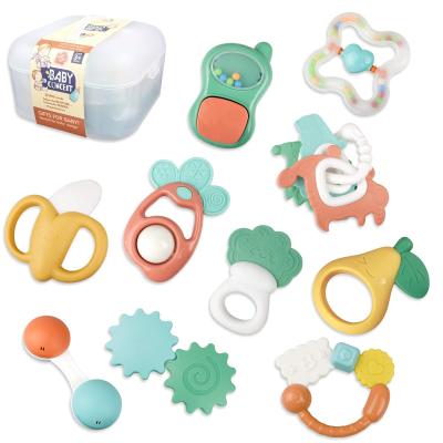 China educational & 12PCS Amazon Success Funny Baby Toys 6 To 12 Months Baby Rattle Toys Baby Rattling, Grabbing And Spinning Shaker for sale