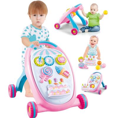 China Indoor play for toddler wholesale plastic multifunctional baby walker with wheels andadores Para bebes musical baratos for sale