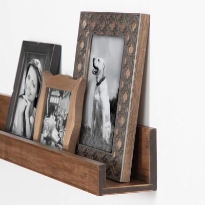 China Wholesale Price Adjustable Wooden PHOTA Wall Shelf Picture Frame Bracket (Other) Floating Ledge for sale