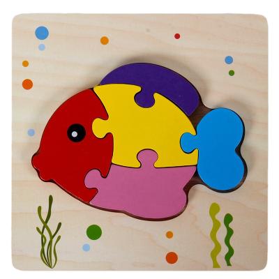 China Wooden Wooden Brain Teaser Animal Puzzles For Toddlers Baby Kids 1 2 3 Years Old Educational Toys Gifts for sale