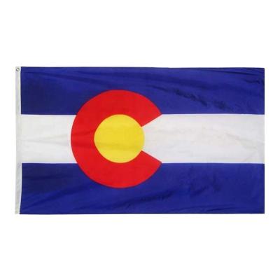 China Hanging 3x5ft Colorado Embroidered Applique State Flag for sale