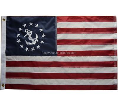 China Hanging American Embroidered Outdoor Banner USA National Flag for sale