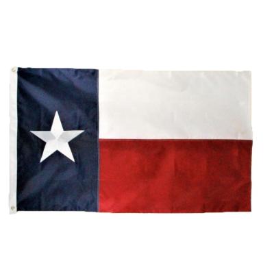 China 210D Nylon 3x5ft Embroidered Texas State Hanging Flag for sale