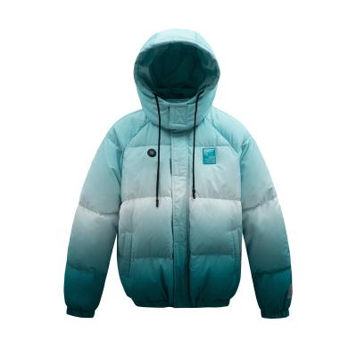 China New Design Winter Bubble Stripper Unisex College Baseball Heating Shirt Waterproof Warm Thick Coats Varsity Light Blue Jackets for sale