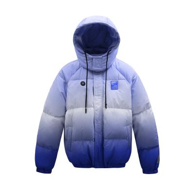 China Promotional Premium Fashion Winter Coat Men Waterproof Plus Size Custom Bubble Stripper Down Jacket Trapstar Hooded Heating Shirts for sale