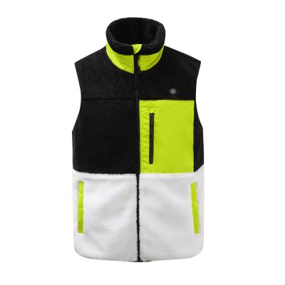 China Black Sherpa Warming Vest Winter Anti-pilling Softshell Jacket Fleece Vest Men Women Passionate Windproof Vest Custom Wholesale for sale