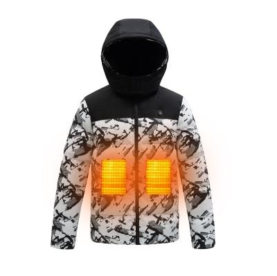 China Warm Winter Anorak Battery Usb Heating Shirts Washable Waterproof Passionate QUICK DRY Hood Jackets Hoodie Biker Jacket for sale