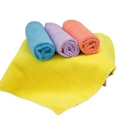 China Sustainable Polyester Warp Knitting Superfine Fiber Double Terry Bath Towel for sale