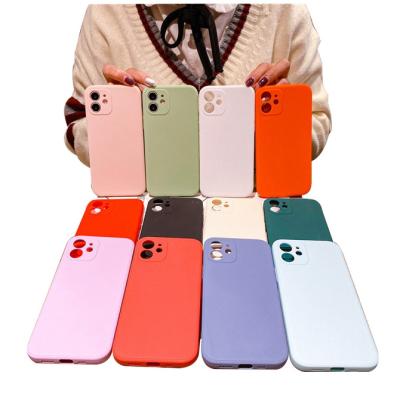 China High Quality Shockproof Anti Bulk Plain Drop Cover Device Multicolor TPU Soft Cell Phone Case for sale