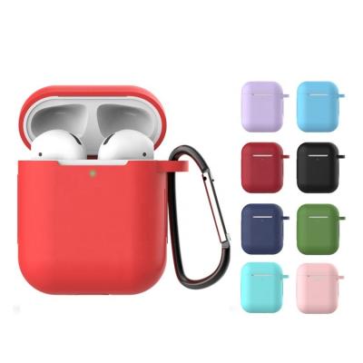 China For Universal DropShipping Wireless Silicone Earphone Earbuds Case Cover Protector For Airpods Case 1/2 for sale