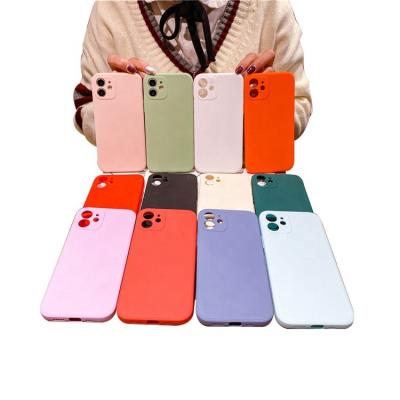 China Drop Shipping Shockproof Plain Frosted Soft Colorful TPU Silicone Cases Cell Phone Cover For iPhone for sale