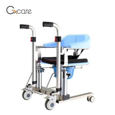 China Multifunctional Medical Care Physiotherapy Transfer Lift Disabled Patient Chair With Commode for sale