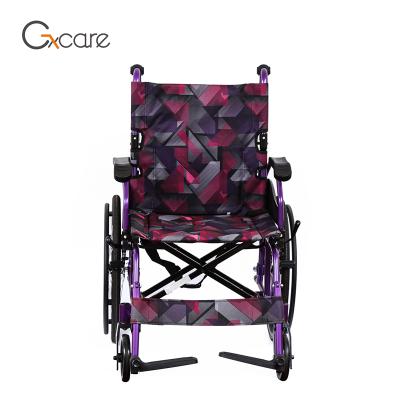 China Lightweight Aluminum Alloy Aluminum Frame Foldable Wheelchair For Disabled for sale