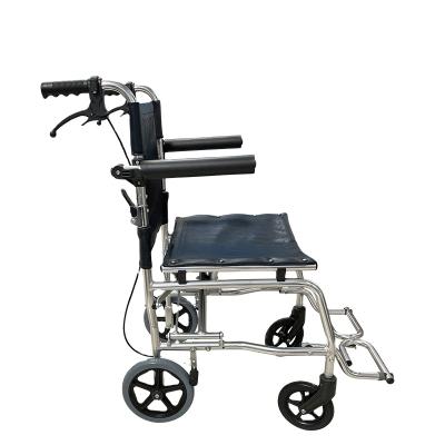 China Portable Aluminum Portable Travel Manual Wheelchair With Small Folding Size for sale