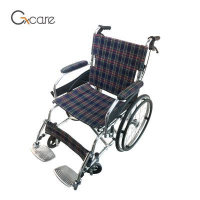 China Drop back handle; With Brake Home Care Medical Disabled Portable Manual Aluminum Wheelchair United With Drop Back Handle for sale