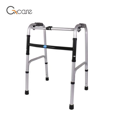 China One Button Frame Portable Easy Folding Aluminum Walking Walker For Elderly for sale