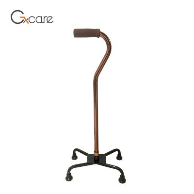 China Durable Non Slip Height Adjustable Stable Walking Stick With Big Base for sale