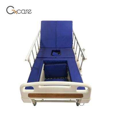 China Home Nursing Centers Five Medical Functions Turn Over Electric Hospital Bed With Commode for sale