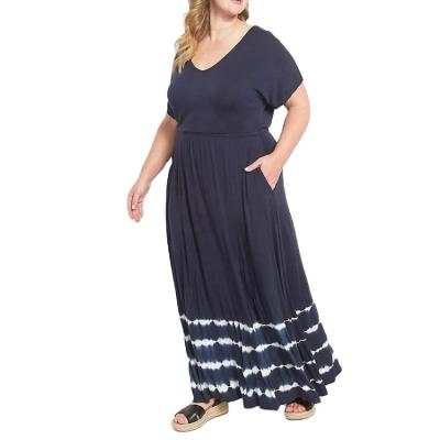 China Viable High Quality Summer Designer Women's Casual Dress Loose Plus Size Dress for sale