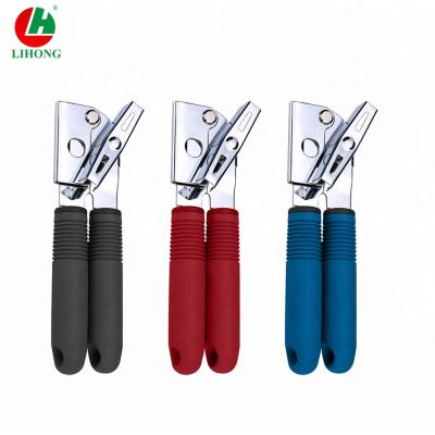 China Sustainable High Quality Blue Color Comfortable Handle Heavy Duty Stainless Steel Can Opener for sale