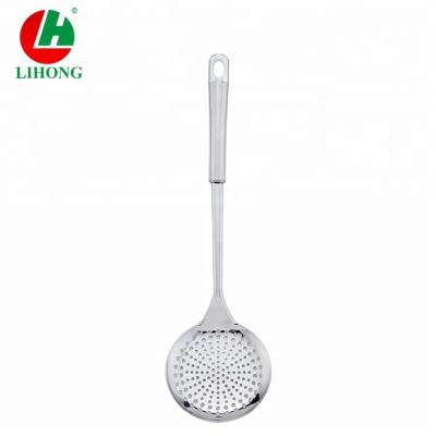 China Sustainable Kitchen Utensils Cooking Tool Food Stainless Steel Skimmer for sale