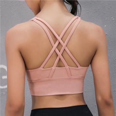 China Wholesale Breathable Top Wear Fitness Bra Sports Quality Custom Gym Clean Design Women Yoga Gym Sets Fitness Sportswear Bra for sale