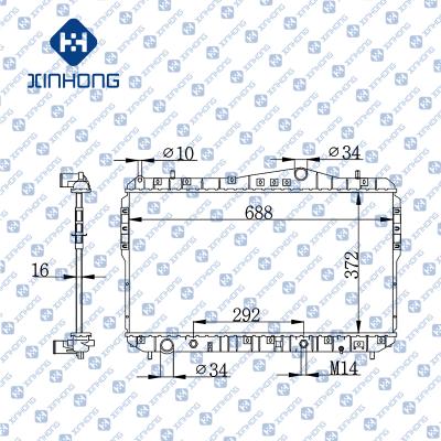 China Best Selling High Quality Radiator OE 96553243 372*688*16 for sale