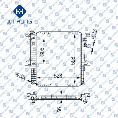 China Best Selling High Quality Radiator OE F67Z 8005 CA 528*598*56 for sale