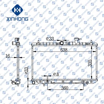 China Best Selling High Quality Radiator OE 25310-25100/150 335*638*16 for sale