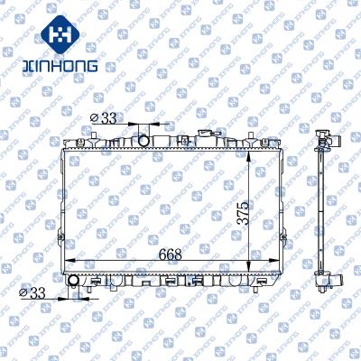 China Best Selling High Quality Radiator OE 25310-2D100/2C106 375*668*16/18/26 for sale