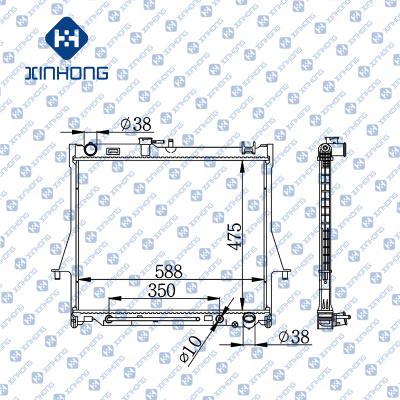 China Best Selling High Quality Radiator OE 8973579000 475*588*16/26 for sale