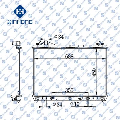 China Best Selling High Quality Radiator OE 17700-65J10 450*688*16/26/32 for sale