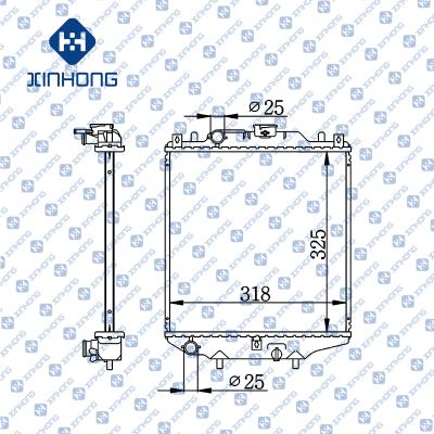 China Best Selling High Quality Radiator OE 17700-66F00/73G90 325*318*16/22/26 for sale