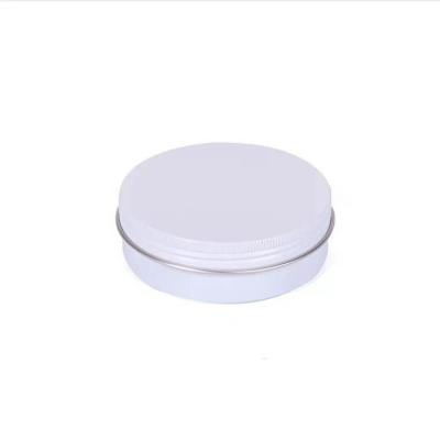 China Modern Luxury Round White Metal Tin Can Wholesale Aluminum Tin Box Packaging for sale